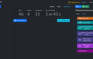 Preview user activity on your form