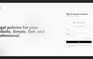 sign in page