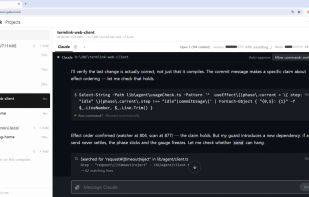 Classic dark theme with the usage meters and auto-approve setting above the session