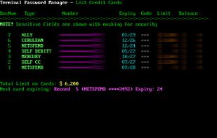Termnal PW Manager screenshot 2