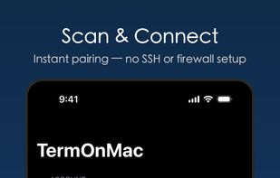 Instant connection to your Mac. See all paired machines at a glance and connect with one tap.