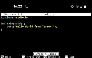 Termux screenshot 1