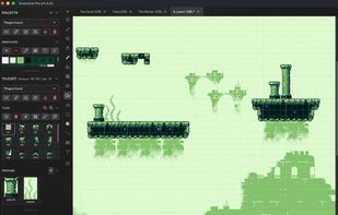 Generative terrain blob brush, draw your tiles then paint them