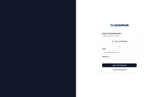 A login page built with Tesseral