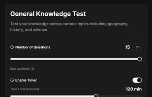 Custom exam configurator