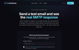 Send a test mail with no fuss