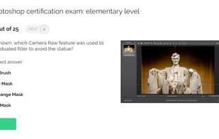 Adobe Photoshop Test interface