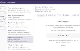 Visual email viewer