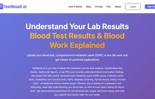 Simple home page that tell about the application