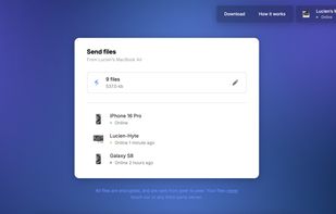 Tether - File sharing screenshot 1