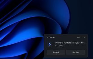Tether - File sharing screenshot 1