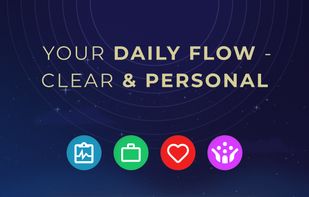 See your day at a glance. TETRAOM’s Daily Pulse shows where attention and energy naturally support progress across health, finances, relationships, and mindset.