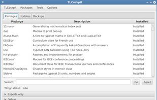 TeX Live screenshot 1
