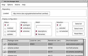 TeX Live screenshot 1