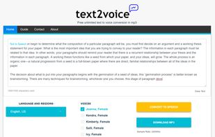 Text 2 Voice screenshot 1