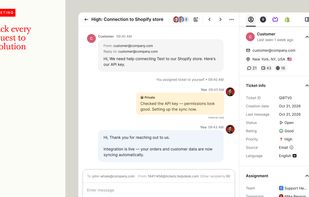 Handle all customer inquiries in a centralized ticketing system. Organize requests, assign them to the right people, and track progress until every case is successfully resolved.