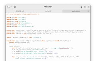 GNOME Text Editor screenshot 1
