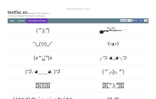 Text faces screenshot 1