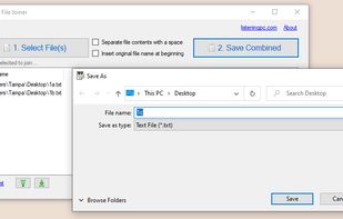 Text File Joiner screenshot 1