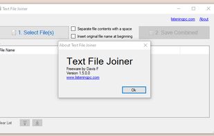 Text File Joiner screenshot 1