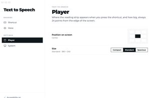 The floating player.