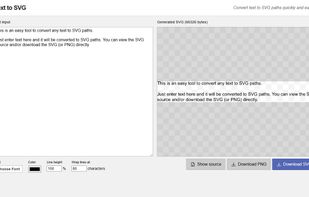 Text to SVG screenshot 1