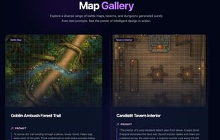 A map gallery of example maps.