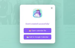 Text2Event screenshot 1