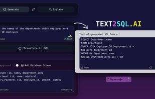 Generate and explain SQL queries
