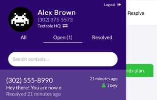 Textable screenshot 2