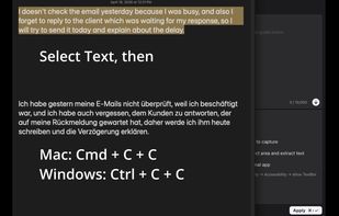 Use global shortcuts anywhere on desktop.
Cmd+C+C on macOS / Ctrl+C+C on Windows.