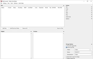 With the Text Converter, you can edit texts as well as multiple text files in nearly all ways that are imaginable without opening each file individually. 