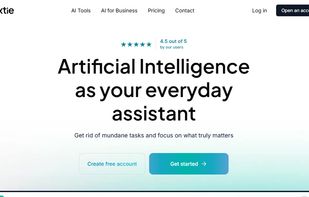 Textie.ai homepage — AI writing platform with chat, writing, translation and image generation tools for CEE and Balkan businesses.