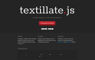 Textillate.js screenshot 1