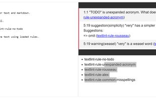 textlint screenshot 1