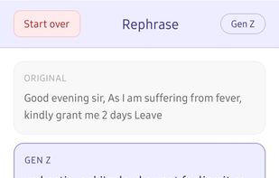 Rephrase -> English text to English text ( Genz tone results)