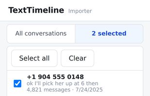 TextTimeline Importer screenshot 2