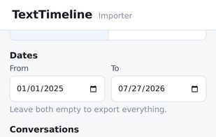 TextTimeline Importer screenshot 1