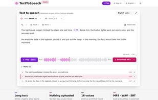 TextToSpeech.tools screenshot 1