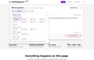 TextToSpeech.tools screenshot 2