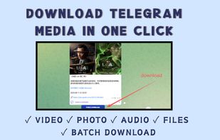 telegram video Downloader  only one click