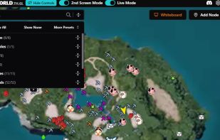 Second screen mode: the full map on another monitor while playing