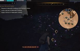Companion App overlay in Dune: Awakening with a live minimap of nearby resources