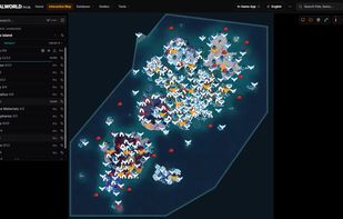 Web map for Palworld (Palpagos Island) with filters for locations, collectibles, Pals and resources