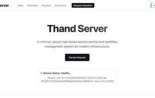 Thand landing page