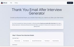 Thank you email screenshot 1