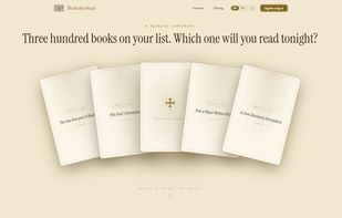 The Books Oracle landing page