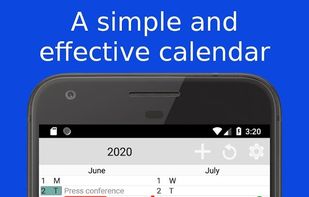 Vertical bar for holidays, icons, background color of events, age for birthdays, time remaining