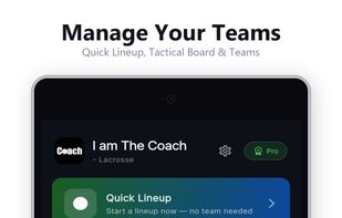 The Coach - Lacrosse Lineup screenshot 1