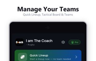 The Coach - Rugby Lineup screenshot 1